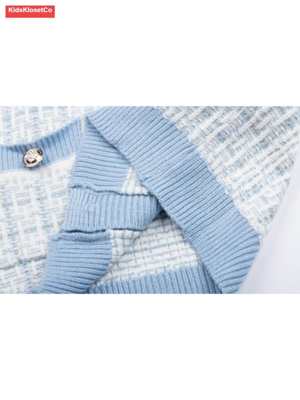 Girls Cable Knit Sweater and Skirt Set Cardigan Outfit - Picture 4 of 6